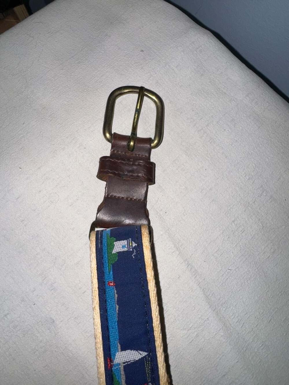 Leatherman Lighthouse Canvas and Leather Tab Belt - Picture 3 of 6